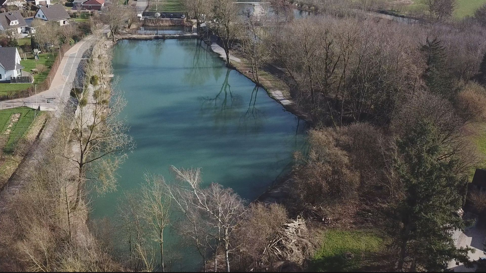 Überblick Teich 1 Angelparadies Herrhausen