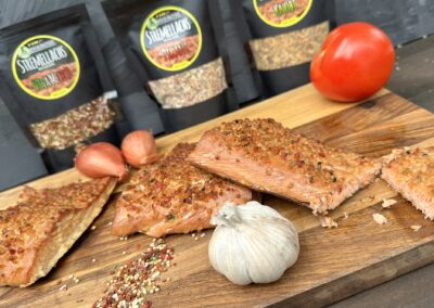 3.3 Vorbereiten von Filets zum Heißräuchern – Stremellachs