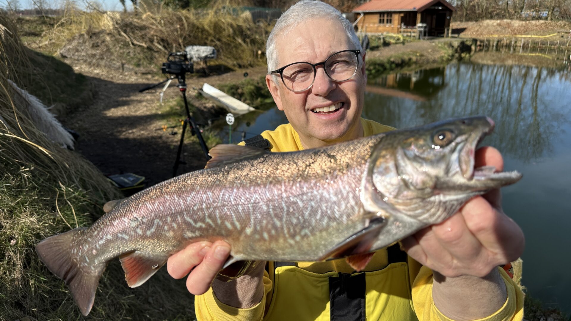Tolle Tigerforelle aus dem Forellenteich Meyenburg.